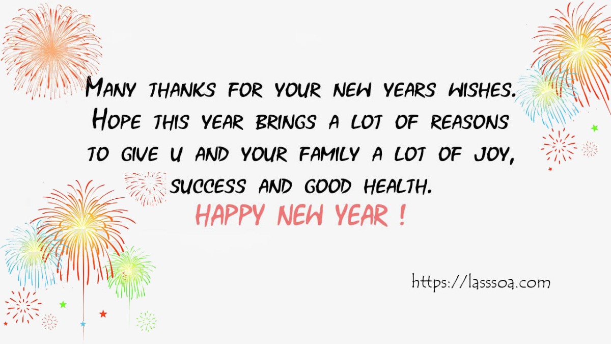 50 Thank You Reply Messages For New Year Wishes